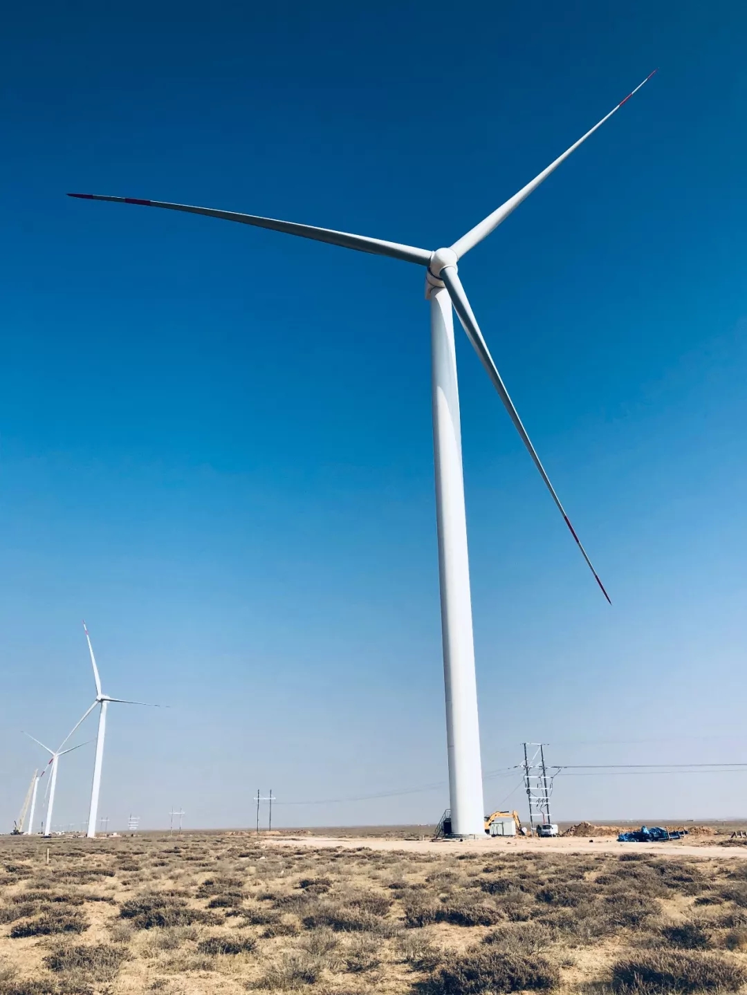 东果博天阿拉善100MW风电EPC项目成功并网发电